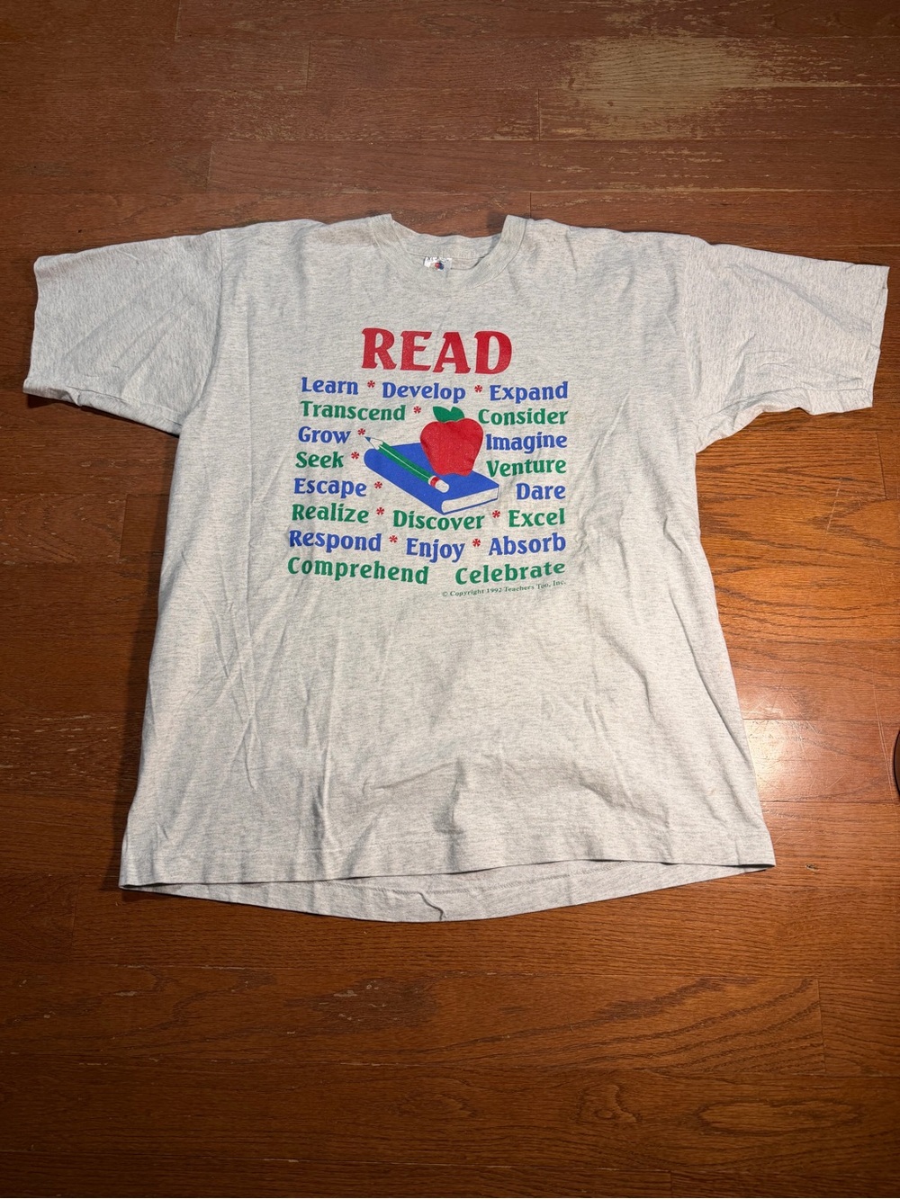 1992 Vintage Read Education Graphic Tee